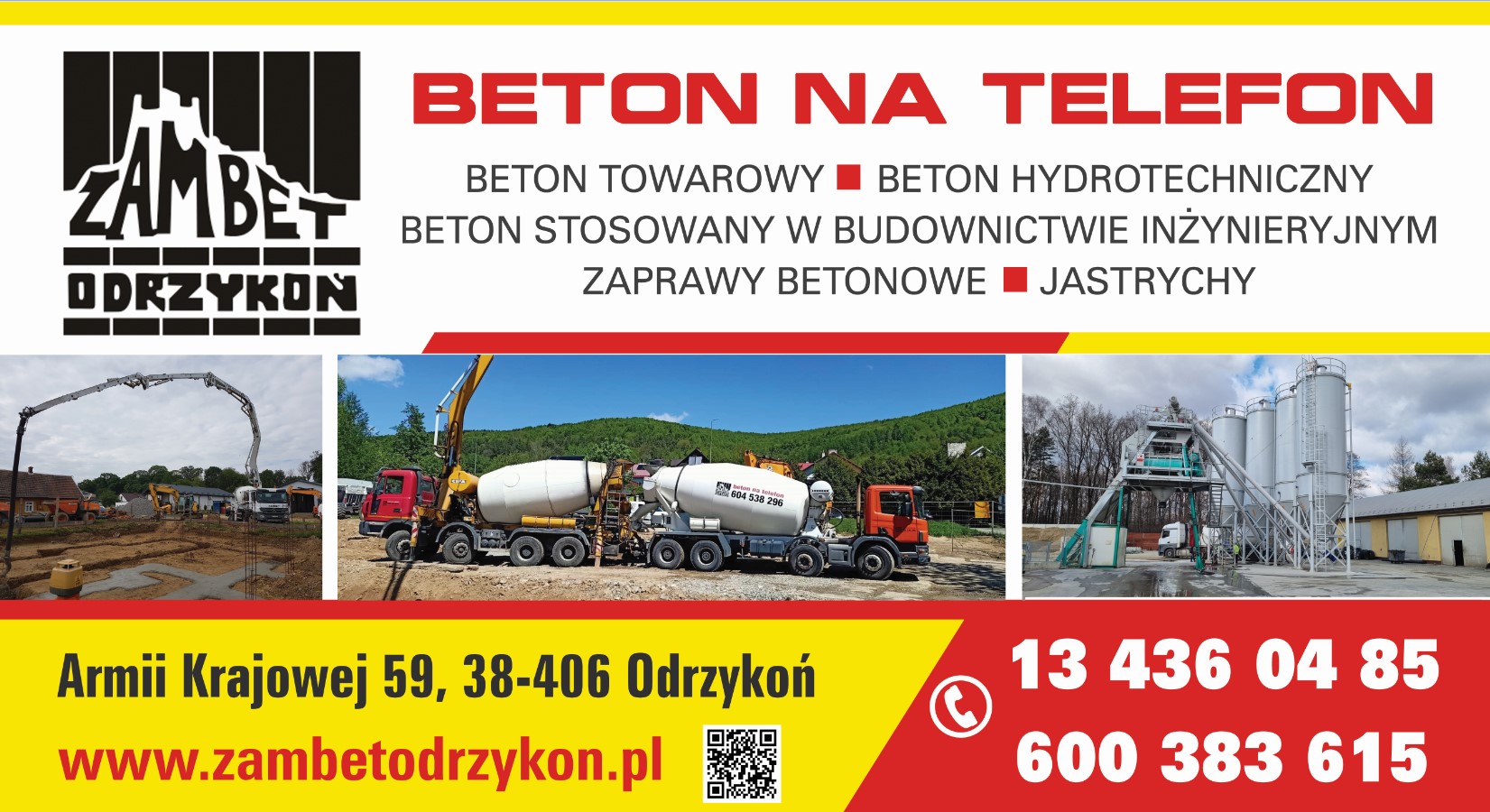 ZAMBET ODRZYKOŃ Sp. z o.o. - betoniarnie KROSNO betoniarnie KROSNO
